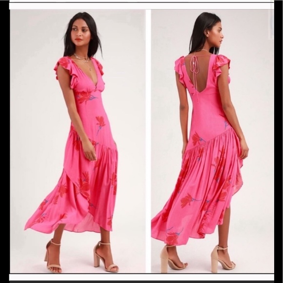 🔥⬇️NWT Free People She's A Waterfall Maxi Dress - Picture 9 of 15